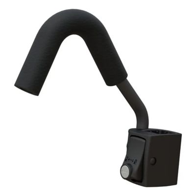 Replacement tray-style bike rack arm in black, features a curved design for secure installation and easy bike mounting.