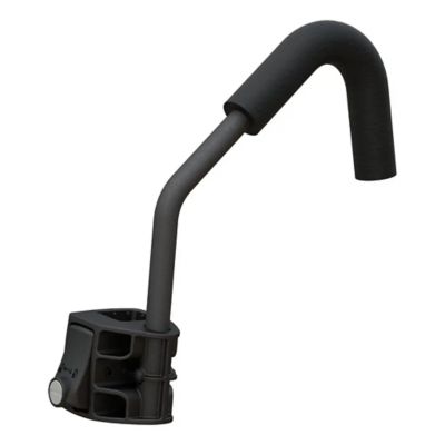 Replacement tray-style bike rack arm with a sleek, black finish, featuring a curved design for enhanced bicycle support.