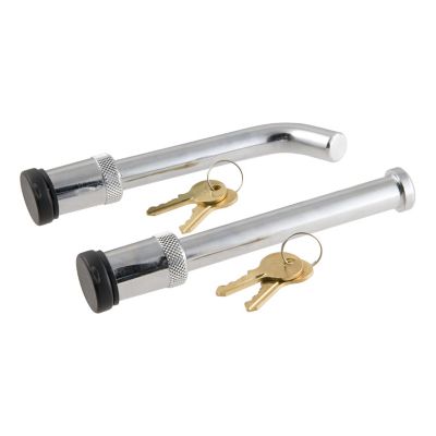Lock set for adjustable channel mounts, featuring two silver pins and matching keys on a white background.