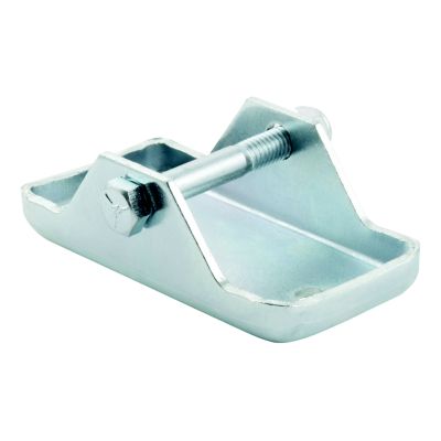 Trailer jack foot by CURT, designed for 2-inch tubes, supports up to 2,000 lbs, with durable metal construction.