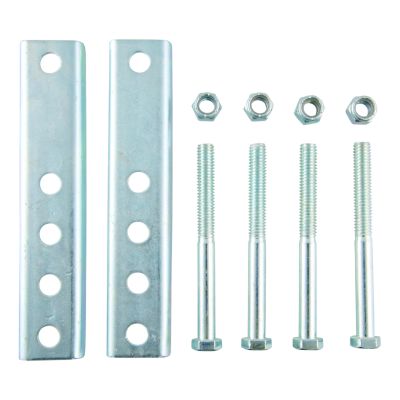 Boat trailer jack mounting bars with bolts and nuts, ideal for CURT 28911 replacement. Durable and essential hardware set.