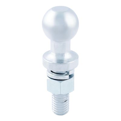 Trailer sway control ball with threaded shank and smooth metallic finish, ideal for replacement or upgrade.