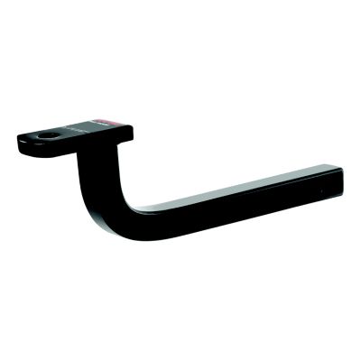 Black CURT Class 2 trailer hitch ball mount for a 1-1/4 inch receiver with a sleek rise design.