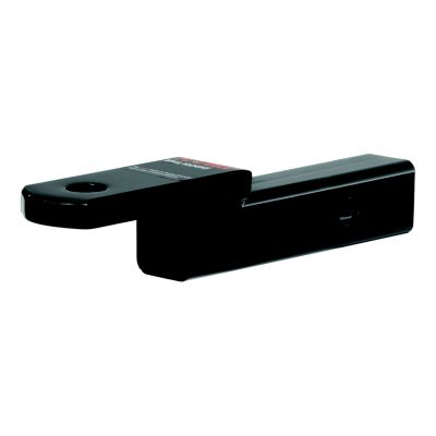 Black CURT Class 3 trailer hitch ball mount with glossy finish, designed for 2-inch receiver and heavy-duty towing.