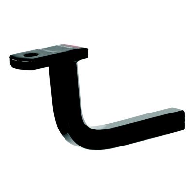 Black Class 2 trailer hitch ball mount with a sturdy design, fits 1-1/4 inch receiver, suitable for towing up to 3,500 lbs.