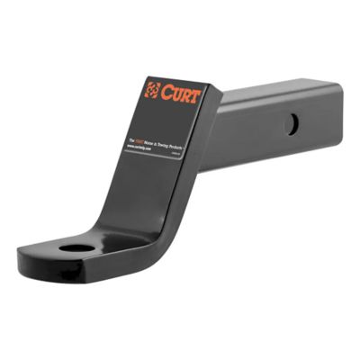 CURT 45050 Class 3 trailer hitch drop ball mount for 2-inch receiver with black finish and brand logo.