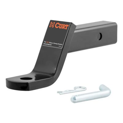 CURT Class 3 Trailer Hitch Ball Mount with pin, showcasing durable black design for 2-Inch Receiver, packaged in a box.