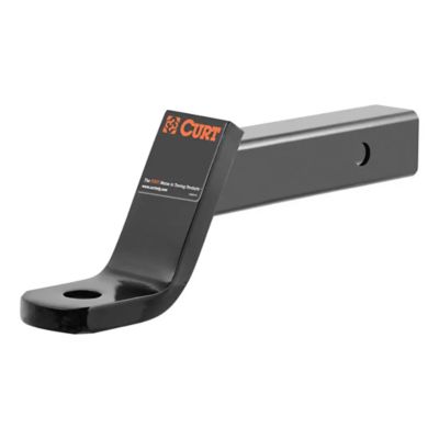 CURT Class 3 trailer hitch ball mount with drop and rise, fits 2-inch receiver, suitable for heavy-duty towing.