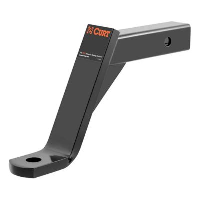 CURT Class 3 trailer hitch drop ball mount for 2-inch receiver, featuring sleek black design and durable construction.