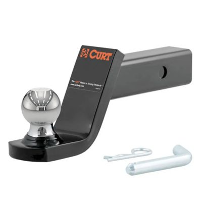 CURT Fusion Trailer Hitch Mount with 2-Inch Ball & Pin, designed for 2-In Receiver, showcasing sleek, durable construction.