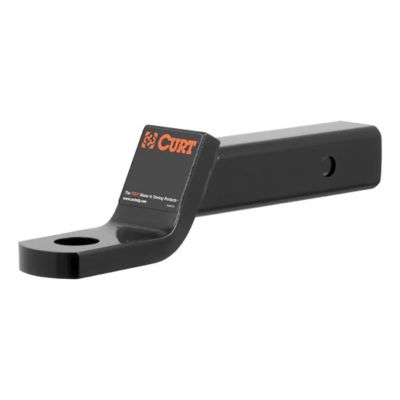 CURT Class 4 trailer hitch ball mount with black finish, designed for heavy-duty towing, fits standard 2-inch receiver.