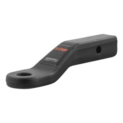 CURT 45340 forged trailer hitch ball mount with a hole for secure attachment, suitable for heavy towing tasks.