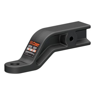 Industrial duty forged trailer hitch ball mount with a durable design, fits 3-inch receiver, featuring a black finish.