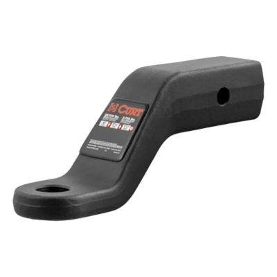 Forged trailer hitch ball mount for 2-1/2" receiver, supporting up to 20,000 lbs, featuring a durable black finish.