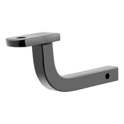 CURT Class 2 trailer hitch ball mount, sleek black finish, designed for 1-1/4-inch receiver, ideal for towing needs.