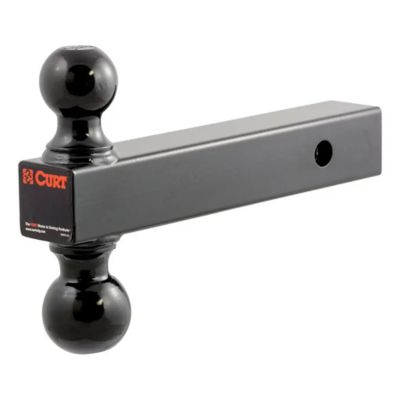 Multi-ball trailer hitch with dual balls for versatile towing, designed for a 2-inch receiver and 10,000 lbs capacity.