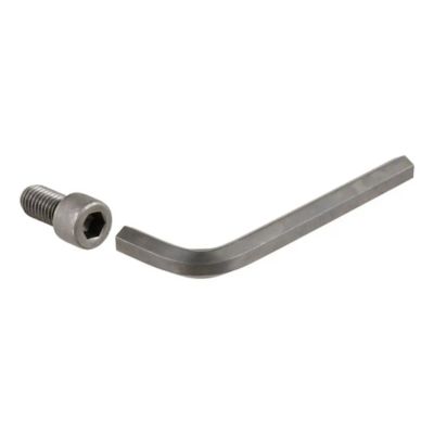 Anti-rattle kit for adjustable trailer hitch ball mount, includes hex bolt and wrench, ideal for quiet towing.