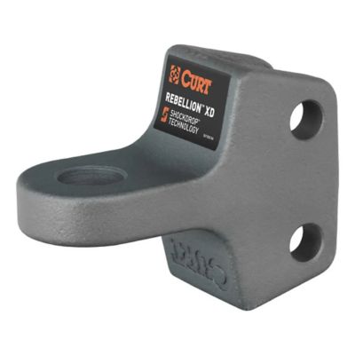 CURT 45940 Rebellion XD Tongue Attachment with ShockDrop Technology, featuring durable design and sleek metal finish.