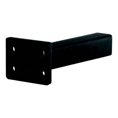 Heavy-duty pintle mount for 2-inch hitch receiver, designed for towing up to 20,000 lbs, shown in durable black finish.