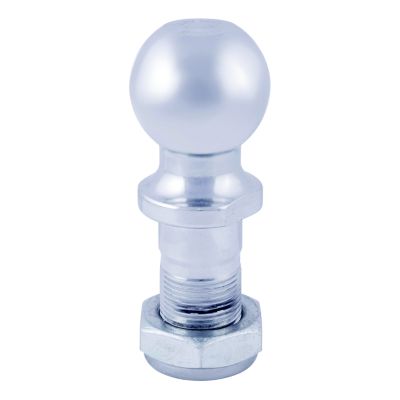 Replacement 2-Inch Pintle Hitch Ball with Shank, CURT 48820, polished metal finish, ideal for towing applications.