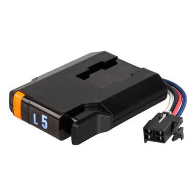 CURT Discovery NEXT electric brake controller, low profile, adjustable design, plug-and-play wiring, for 2-4 axles.