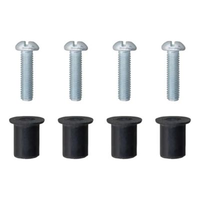 Truck bed trailer wiring extension kit for Ford F-15 with aluminum body, featuring bolts and rubber isolator components.