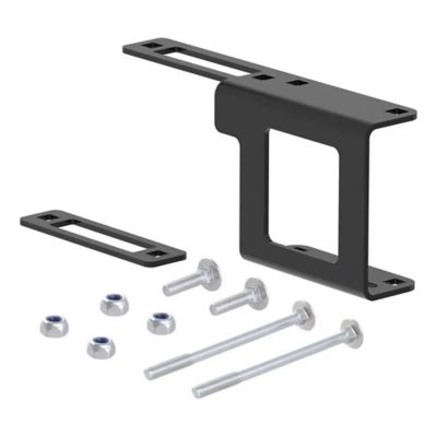 CURT 58002 wiring connector bracket with screws and nuts for easy vehicle trailer mounting.