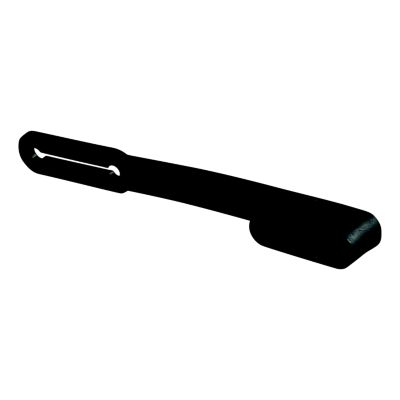 Vehicle-side 4-pin flat trailer wiring harness connector dust cover in black, designed for protection and durability.