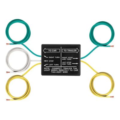 Non-powered 3-to-2-wire tail light converter with multiple colorful wires for splicing, not compatible with LED lights.