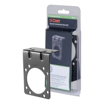 CURT 58291 vehicle trailer wiring harness bracket for 7-way RV blade in packaging.