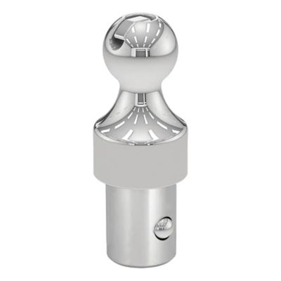 Factory-style gooseneck ball for Chevrolet, Ford, GMC, Nissan Titan XD, Ram with puck system.