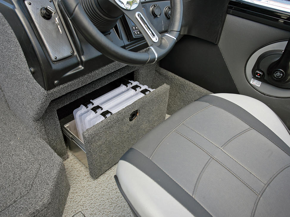 Crossover-XS-Starboard-Under-Console-Tackle-Tray-Storage-Drawer-Open