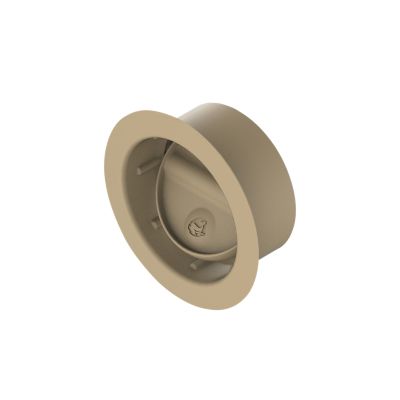 Beige Whale DX6511B air duct vent, flexible and round design, ideal for heat distribution systems.