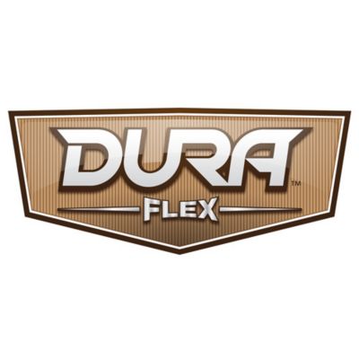 Dura Flex logo for heavy-duty woven nylon sleeving, emphasizing durability and flexibility for cable protection.