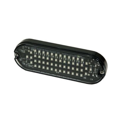 Slim Line surface mount LED warning light with multiple LEDs, compact design, and sleek black casing. Ideal for safety signals.