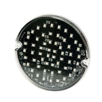Slim Line LED warning light with multiple LEDs on a sleek surface mount, designed for enhanced visibility and safety.