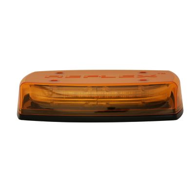 LED Mini Bar Light with Zero Optic Dome and Permanent Mount from ECCO 5550 Series, featuring amber design and durable build.