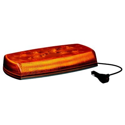 LED mini bar with orange light, magnet mount, and cord, ideal for safety and visibility in emergency or work settings.