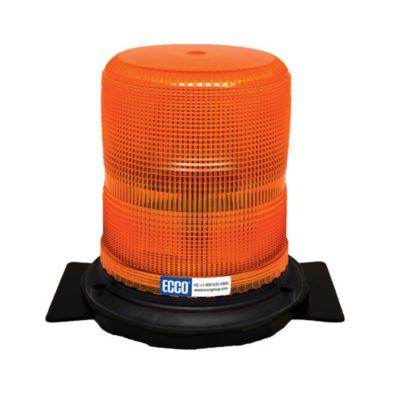 Orange LED beacon light with a medium profile and permanent mount design, from the 6570 Series Class II.