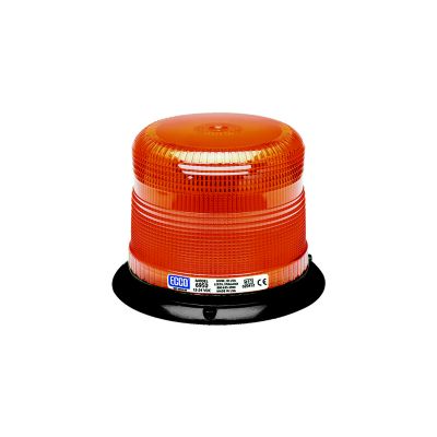 Low profile Class I LED beacon with orange lens and black permanent mount base from the 6950 Series.