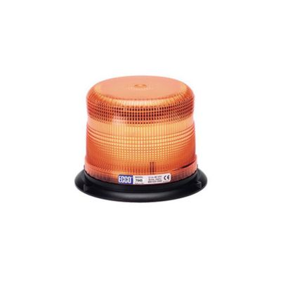 Amber ECCO 7945A LED beacon, Class II, traditional design, with a black base, part of the 7945 Series.