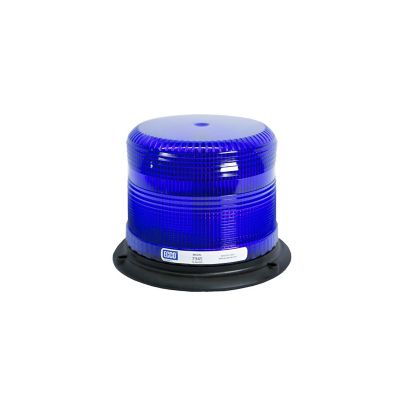 Blue ECCO 7945B LED beacon, cylindrical design, Class II, features durable base and traditional style for safety applications.