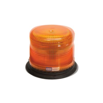 Amber ECCO 7980 Series LED beacon, round design, ideal for severe vibration environments.