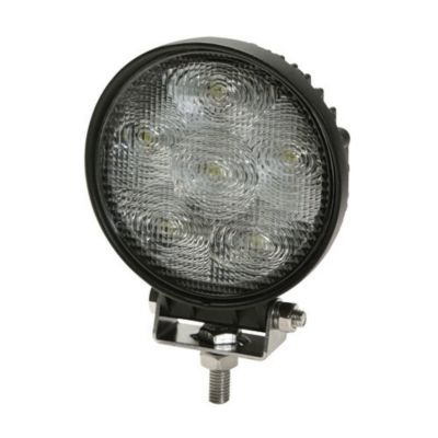 Round LED worklamp with six bright lights set in a compact, durable casing, ideal for enhanced visibility in workspaces.