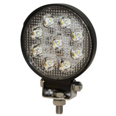 Round ECCO E92005 worklamp with 8 LED lights, ideal for bright, focused illumination in work environments.