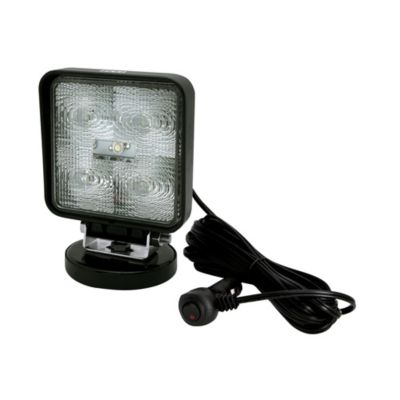 Square ECCO E92007MG flood light with 5 LEDs, magnet mount, and attached cable provides 750 lumens for versatile lighting.