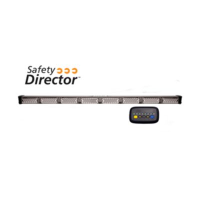 Safety Director LED kit with controller and cable, featuring amber lights and sleek design for enhanced visibility.