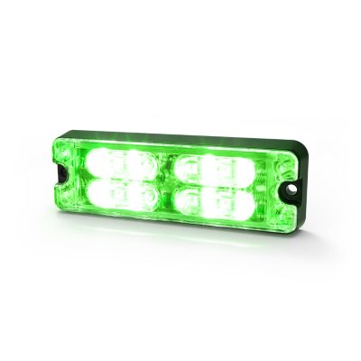 Green LED directional surface mount light with multiple bright LEDs, suitable for vehicle safety and visibility enhancement.