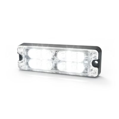 LED directional surface mount light with a sleek black frame, featuring multiple bright white LEDs for optimal visibility.