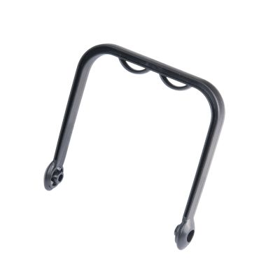 Black bracket accessory for magnetic rechargeable LED work light, featuring a sturdy, minimalist design.